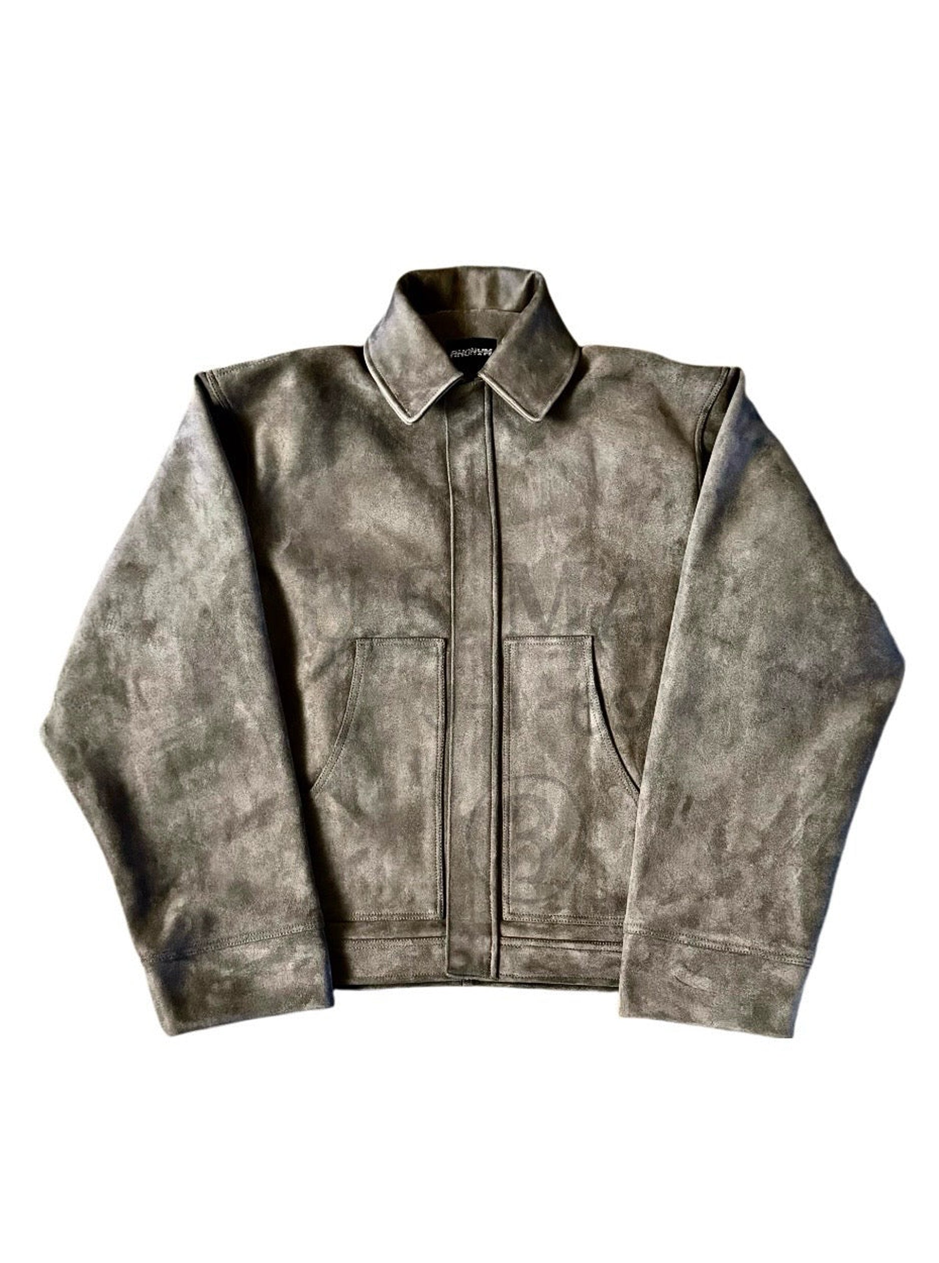 "BEDLAM" Vintage Military Suede Jacket - PSYLOS 1, "BEDLAM" Vintage Military Suede Jacket, Jacket, ANONYM, PSYLOS 1